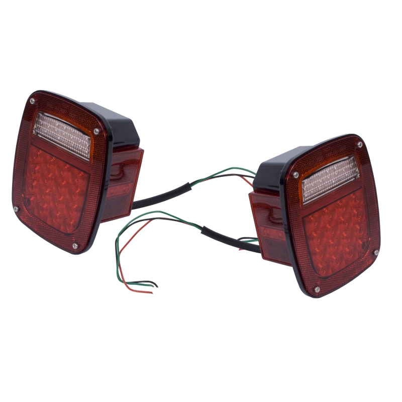 Jeep Wrangler LED Tail Light Set - Rugged Ridge - `87-`06